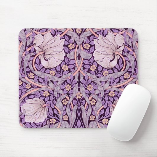 Pimpernel Lila, William Morris Mousepad (Mit Mouse)