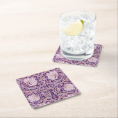 Pimpernel Lila, William Morris Rechteckiger Pappuntersetzer (Vor Ort)