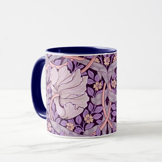 Pimpernel Lila, William Morris Tasse (Vorderseite Links)