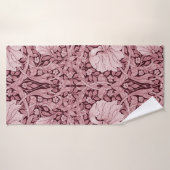 Pimpernel Maroon, William Morris Badehandtuch (Badehandtuch)