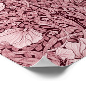 Pimpernel Maroon, William Morris Poster (Ecke)