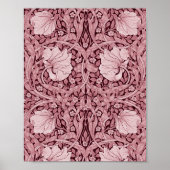 Pimpernel Maroon, William Morris Poster (Vorne)