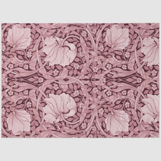 Pimpernel Maroon, William Morris Seidenpapier (Vorderseite)