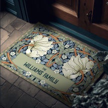 Pimpernel Pattern Doormat William Morris Vintag