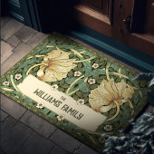 Pimpernel Pattern Green Gold William Morris Fußmatte