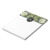 Pimpernel Pattern Monogram William Morris Notizblock (Rotiert)