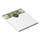 Pimpernel-Pattern-Monogramm William Morris Notizblock (angewinkelt)