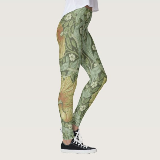 Pimpernel Pattern (von William Morris) Leggings (Rechts)