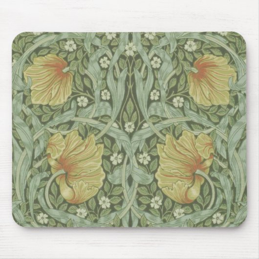 Pimpernel Pattern (von William Morris) Mousepad (Vorne)