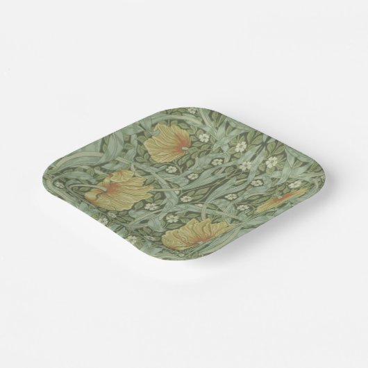 Pimpernel Pattern (von William Morris) Pappteller (Gewinkelt)