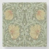 Pimpernel Pattern (von William Morris) Steinuntersetzer (Vorderseite)