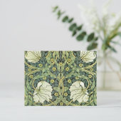 Pimpernel Poppies Floral Pattern William Morris Postkarte (Stehend Vorderseite)