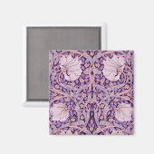 Pimpernel Purple, William Morris Magnet (Vorderseite/Rückseite)