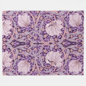 Pimpernel Purpur, William Morris Fleecedecke (Vorderseite (Horizontal))