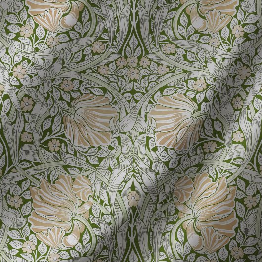 Pimpernel Sage Green Blush William Morris Floral Tischdecke