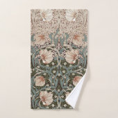 Pimpernel Sage Green & Dusty Pink William Morris Badhandtuch Set (Handtuch)