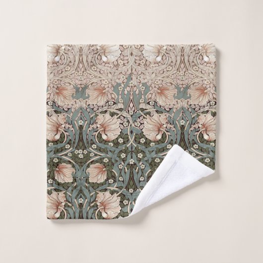 Pimpernel Sage Green & Dusty Pink William Morris Badhandtuch Set (Waschlappen)