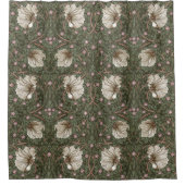 Pimpernel Sage Green & Warm White Muster Morris Duschvorhang (Vorderseite)