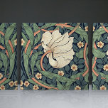 Pimpernel Seamless 1/2 William Morris Arts Crafts Fliese<br><div class="desc">Embrace the timeless beauty of the Arts and Crafts Movement with this elegant set of two mirrored ceramic tiles, showcasing the famous Pimpernel Pattern by William Morris. Cast in calming shades of dusty blue, warm yellow, and sage green, these tiles reflect the iconic design ethos of simplicity, nature-inspired motifs, and...</div>