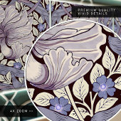 Pimpernel Seamless 1/2 William Morris Arts Kunstha Fliese