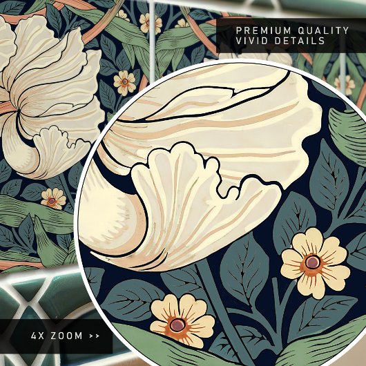 Pimpernel Seamless 2/2 William Morris Arts Kunstha Fliese