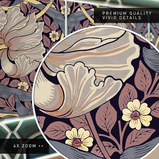 Pimpernel Seamless 2/2 William Morris Arts Kunstha Fliese