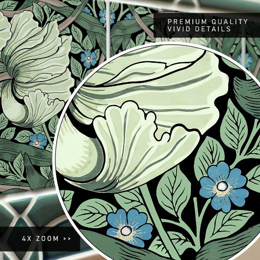 Pimpernel Seamless 2/2 William Morris Arts Kunstha Fliese