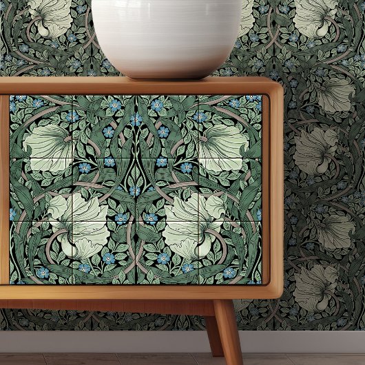 Pimpernel Seamless 3 of 12 Sage Green Blue Fliese