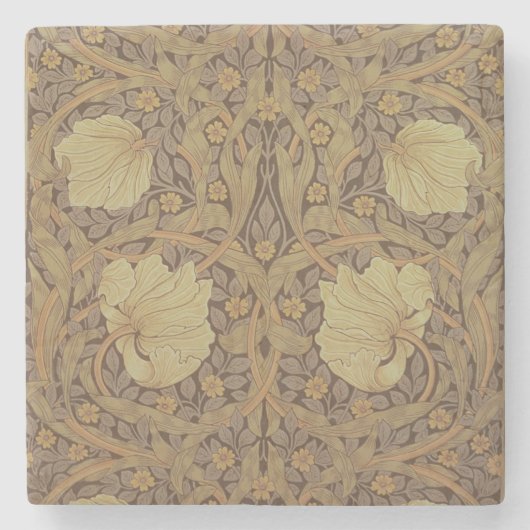 "Pimpernel" Tapetenentwurf, 1876 2 Steinuntersetzer (Vorderseite)