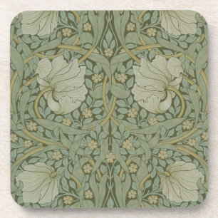 Pimpernel von William Morris Vintage-Blumenstoff Getränkeuntersetzer