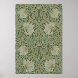 Pimpernel von William Morris Vintage-Blumenstoff Poster