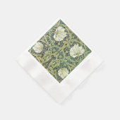 Pimpernel White Poppies William Morris Serviette (Ecke)