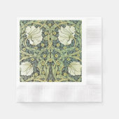 Pimpernel White Poppies William Morris Serviette (Vorderseite)