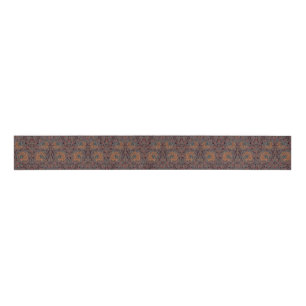 Pimpernel William Morris - Dark Brown Grosgrain Ri Ripsband