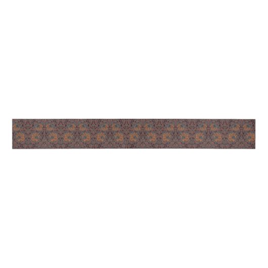 Pimpernel William Morris - Dark Brown Grosgrain Ri Ripsband (Vorderseite)