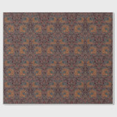 Pimpernel William Morris - Dark Brown Wrapping Pap Geschenkpapier (Flach)