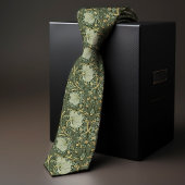 Pimpernel William Morris Dark Green Gold Pattern Krawatte