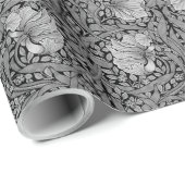 Pimpernel William Morris - Gray Black Tones Wrappi Geschenkpapier (Rolleneckpunkt)