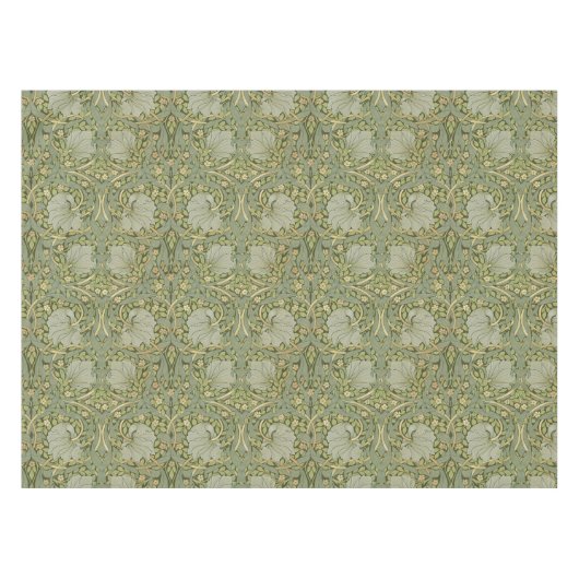 Pimpernel William Morris Green Gold Pattern Tischdecke (Vorderseite (Horizontal))