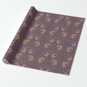 Pimpernel William Morris -Lila Geschenkpapier