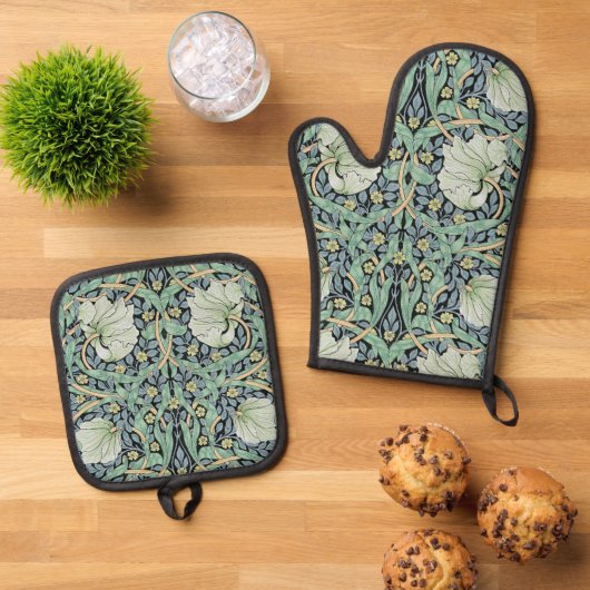 Pimpernel, William Morris Ofenhandschuh & Topflappen-Set (Oben Unten)