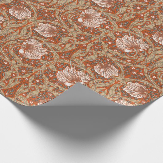 Pimpernel William Morris - Orange Wrapping Paper Geschenkpapier (Ecke)