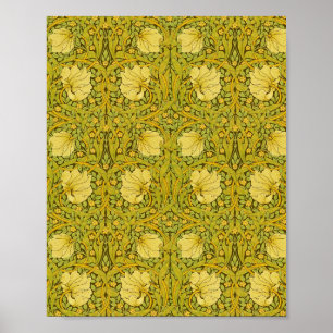 Pimpernel William Morris Pattern Vintag Poster