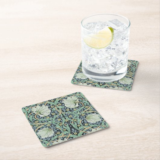 Pimpernel, William Morris Rechteckiger Pappuntersetzer (Vor Ort)