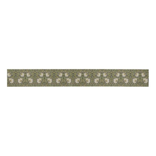 Pimpernel William Morris - SAGE Olive Grosgrain Ri Ripsband (Vorderseite)