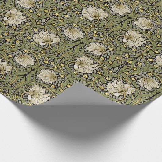Pimpernel William Morris - SAGE Olive Wrapping Pap Geschenkpapier (Ecke)