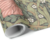 Pimpernel William Morris - SAGE PEACH Wrapping Pap Geschenkpapier (Rolleneckpunkt)