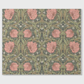 Pimpernel William Morris - SAGE PEACH Wrapping Pap Geschenkpapier (Flach)