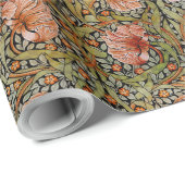 Pimpernel William Morris - Warm Sage Orange Wrappi Geschenkpapier (Rolleneckpunkt)