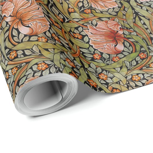 Pimpernel William Morris - Warm Sage Orange Wrappi Geschenkpapier (Rolleneckpunkt)